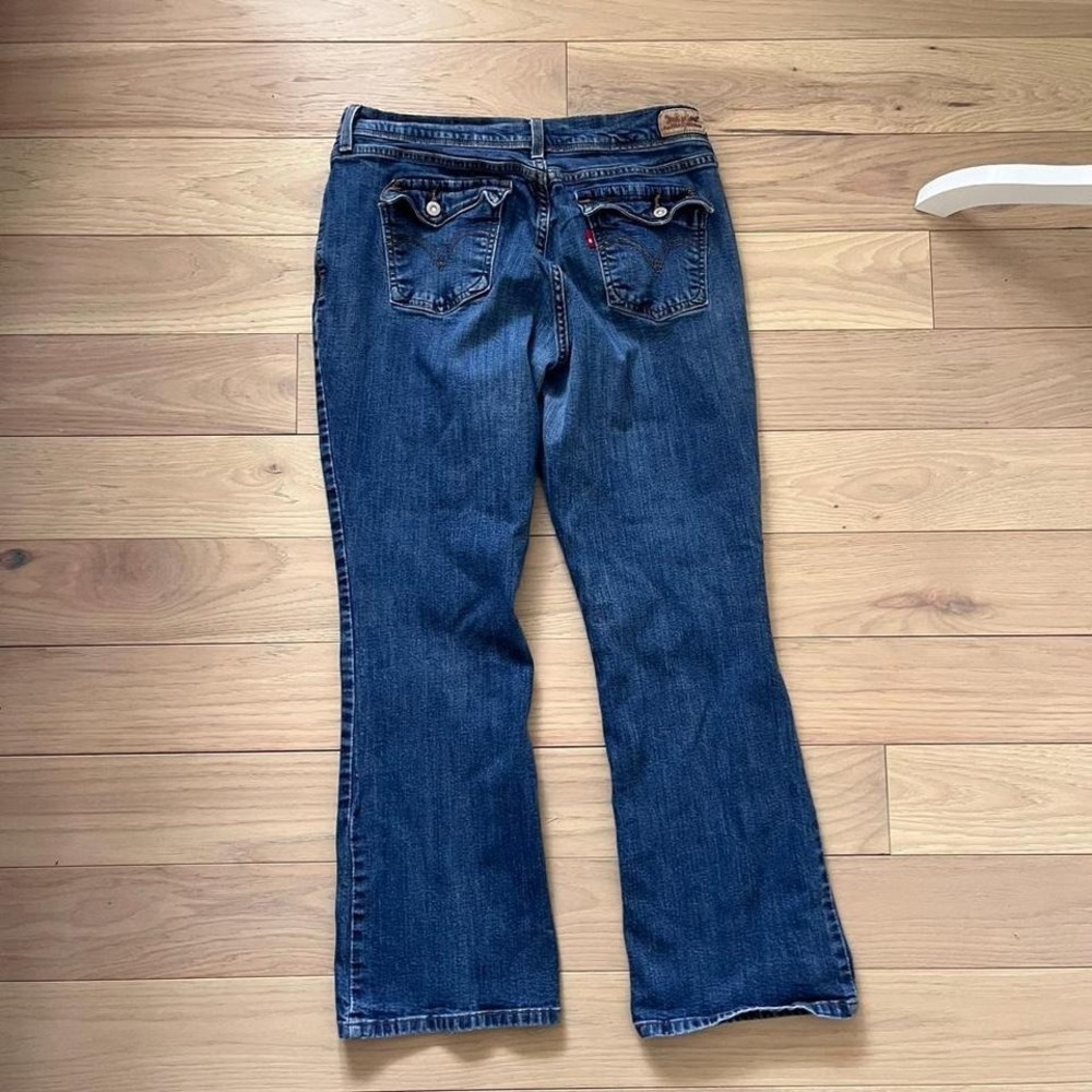 Vintage Levis Bootcut Jeans Womens Sz 12 Medium Wash Bucket Pockets Western - Picture 7 of 7
